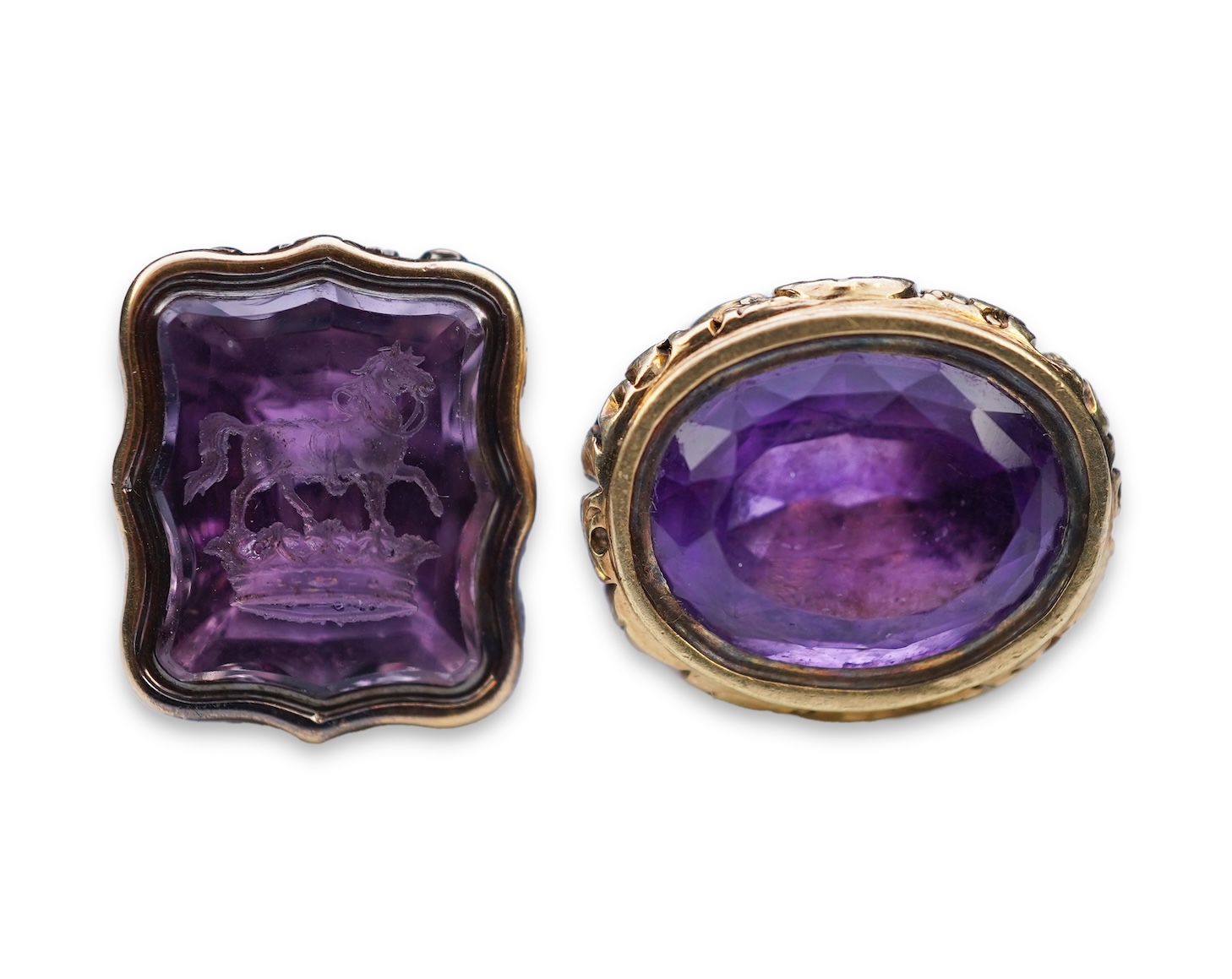 Two fob seals, mid 19th century